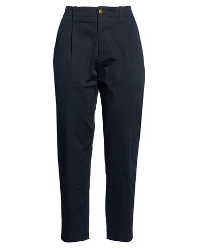 Woman Pants Midnight blue Size 8 Cotton, Elastane