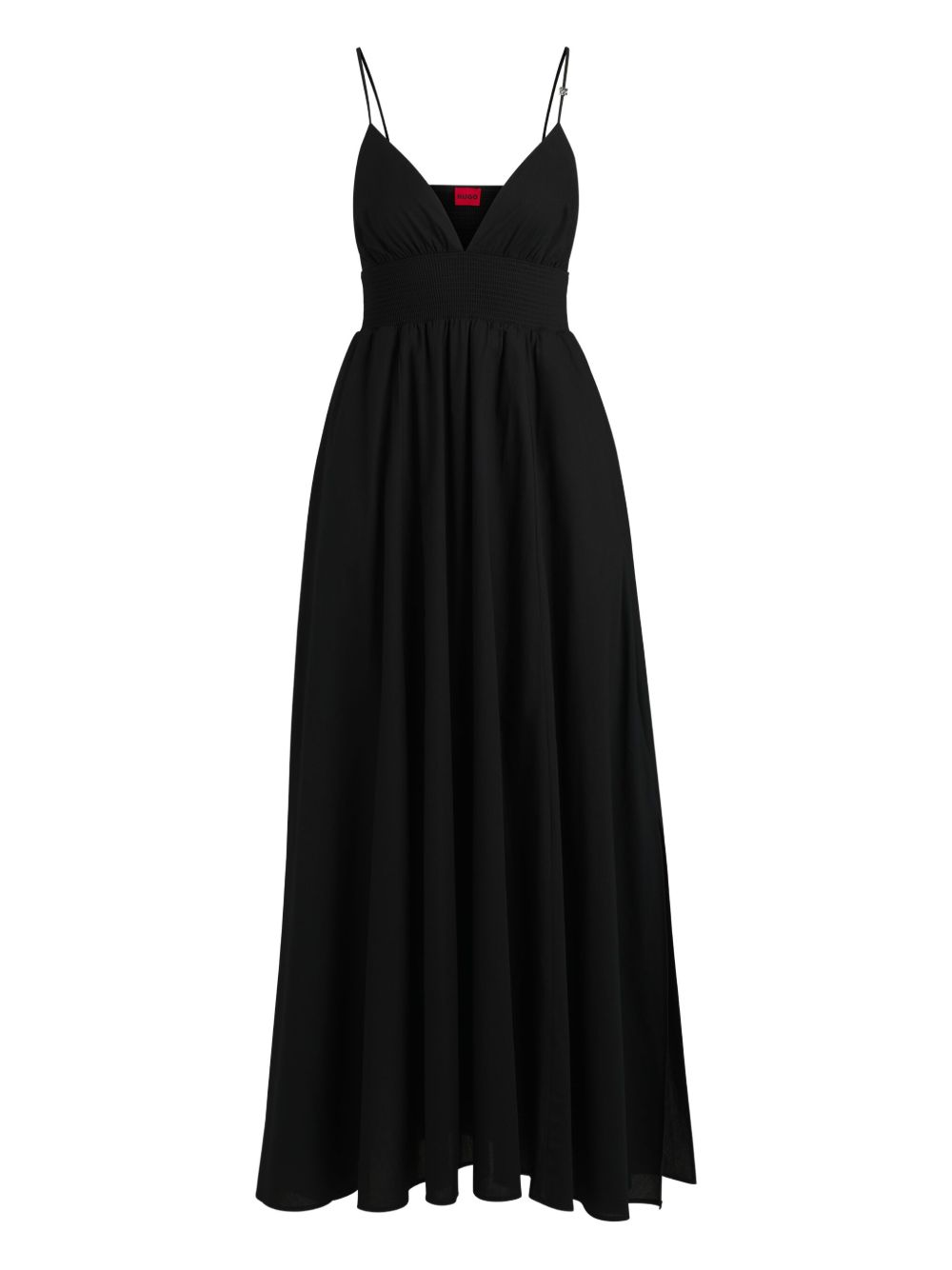 V-neck smocked maxi dress - Pink
