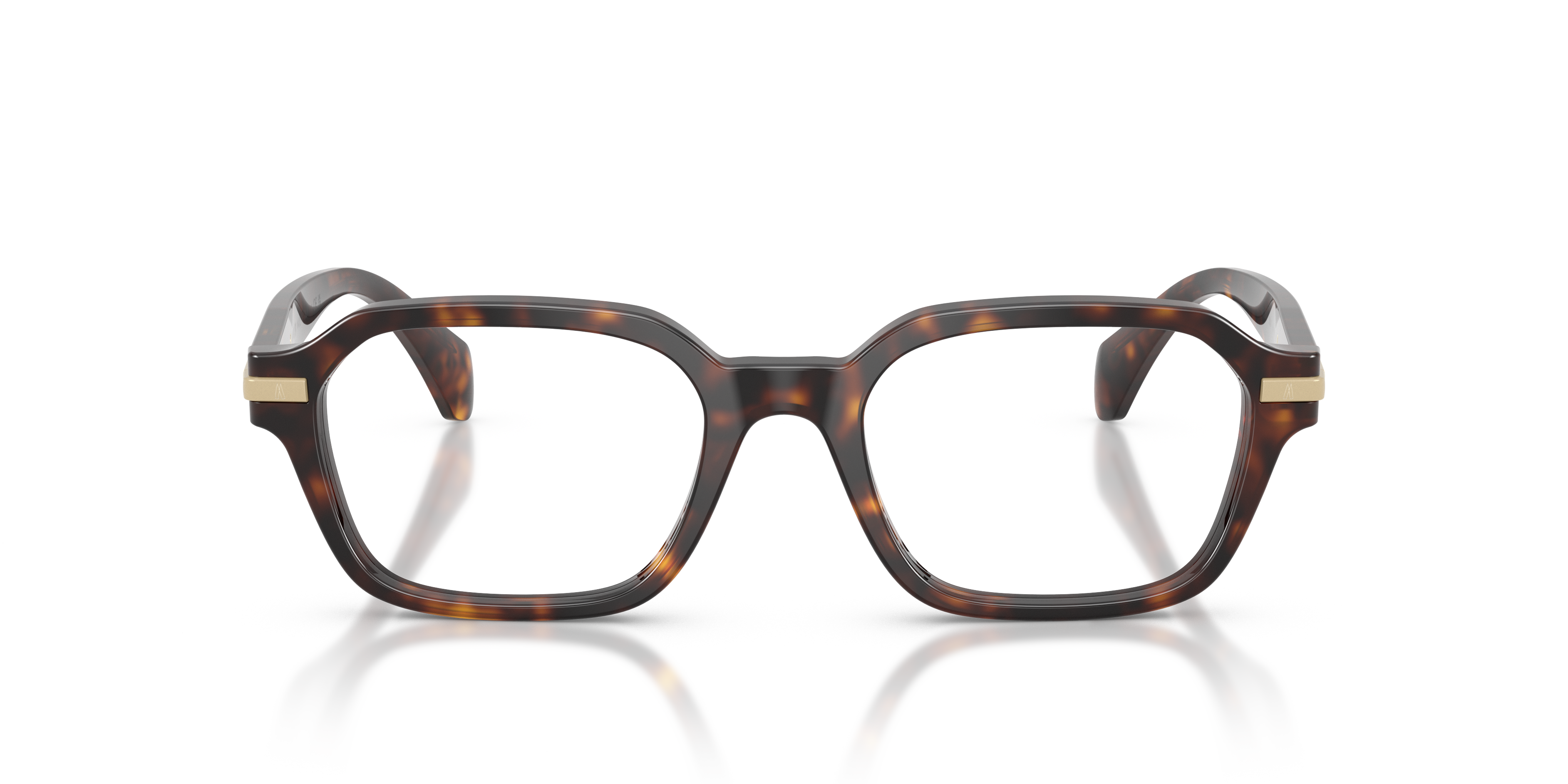 Moncler Unisex Moncler ME2015 3002 Monturas ópticas Acetato Tortuga Transparente Geométrico Norma