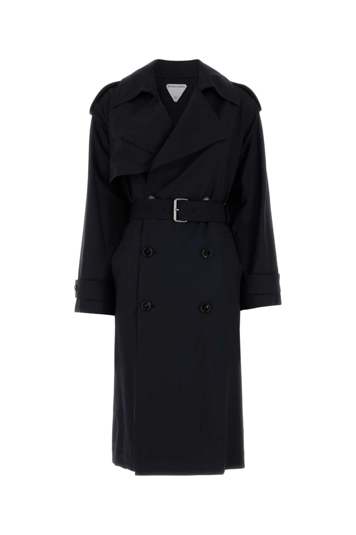 Wool Trench Coat — Black