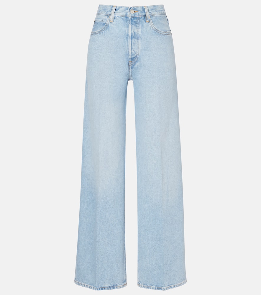 Collegiate wide-leg jeans