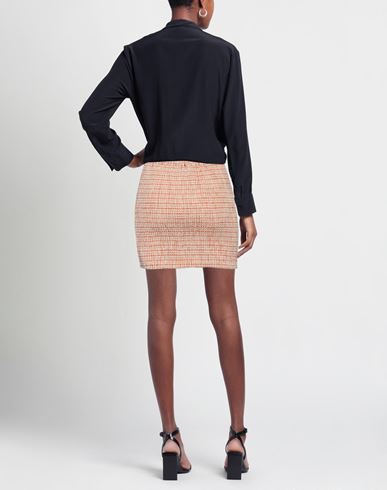 Woman Mini skirt Rust Size XS Wool, Polyester