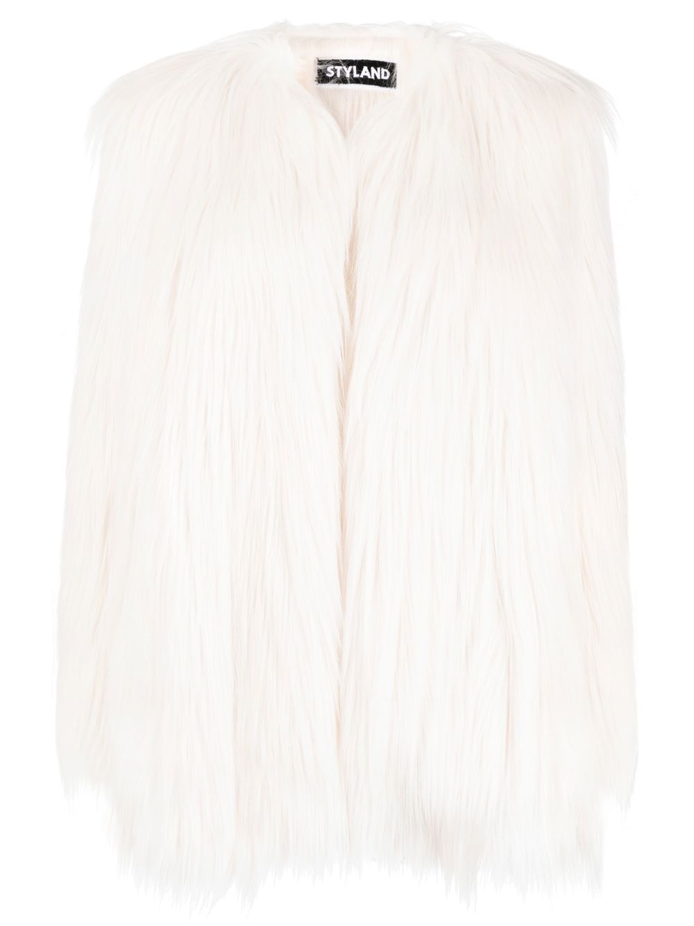 Faux-fur jacket - White