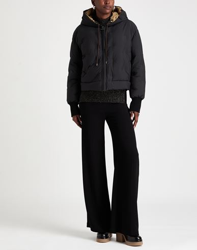 Woman Puffer Black Size 8 Polyester