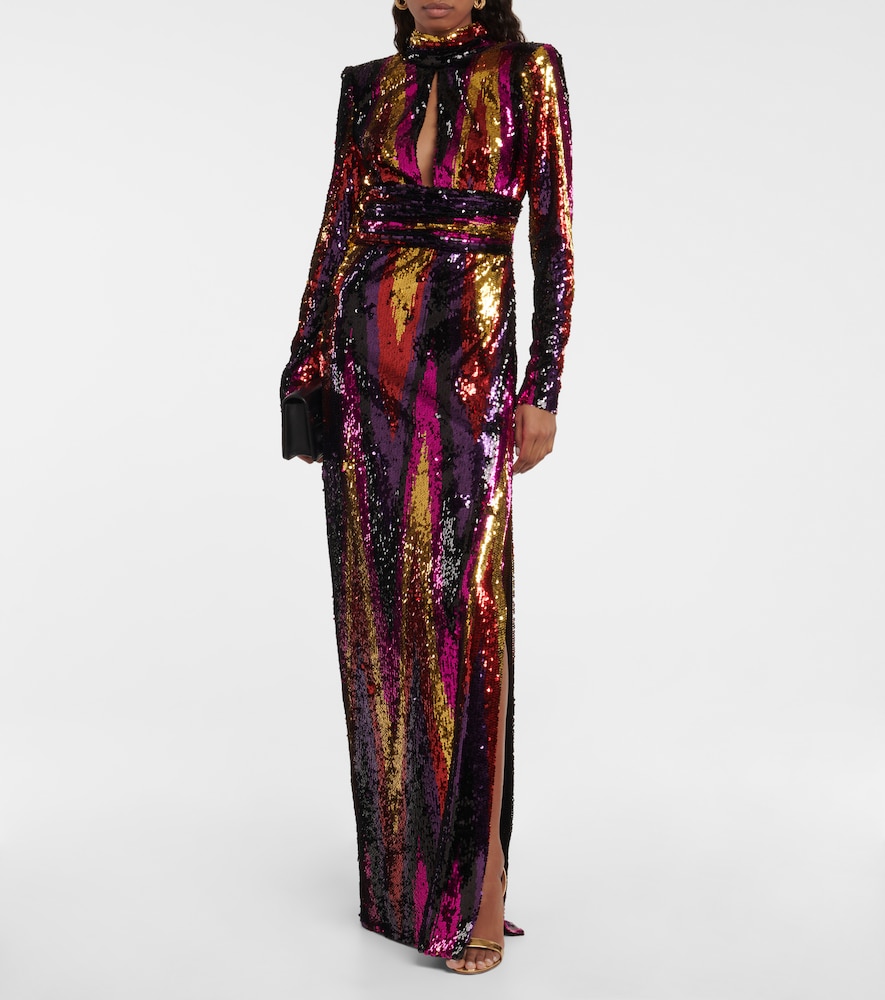 Rebecca Vallance Kaia zig-zag gown