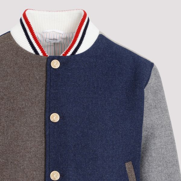 Thom Browne Panelled Varsity Jacket