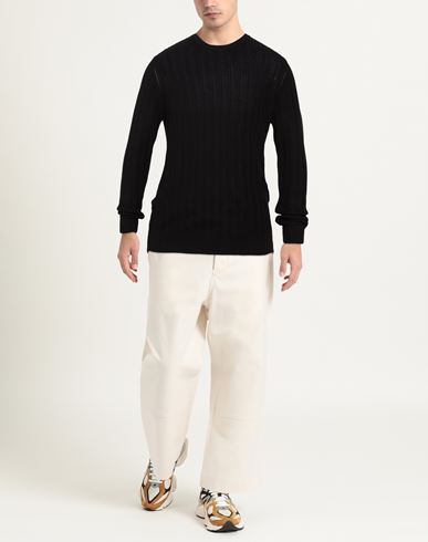 Man Sweater Black Size S Cotton