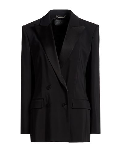 Woman Blazer Black Size 10 Viscose, Elastane