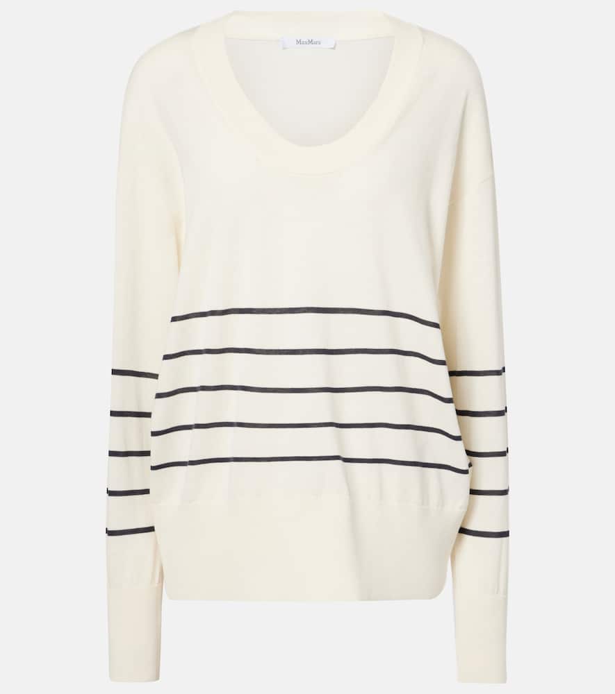 Levante striped cotton and silk sweater