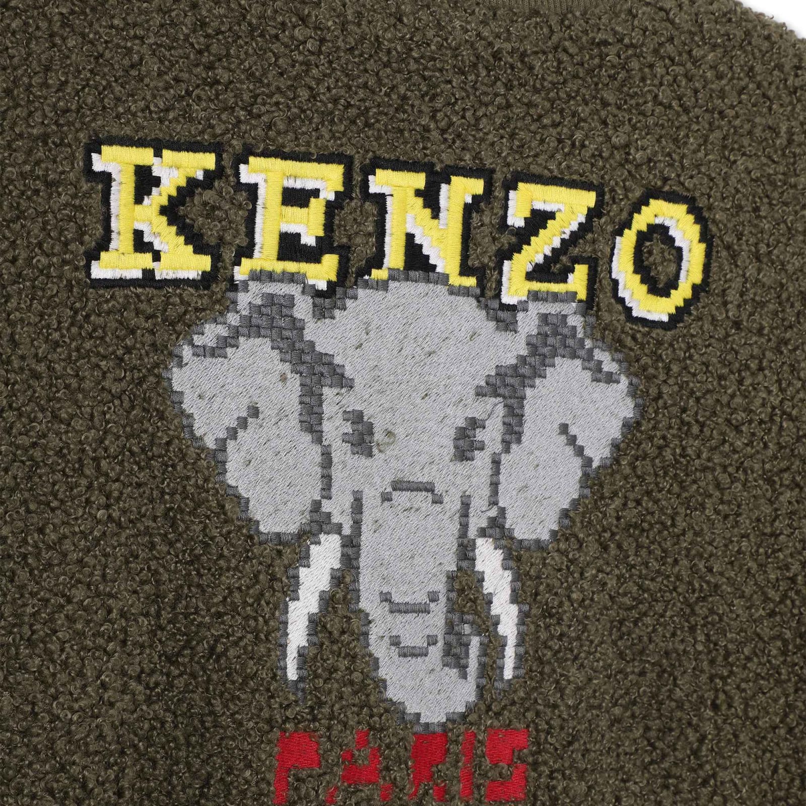 Logo-embroidered bomber jacket - Green