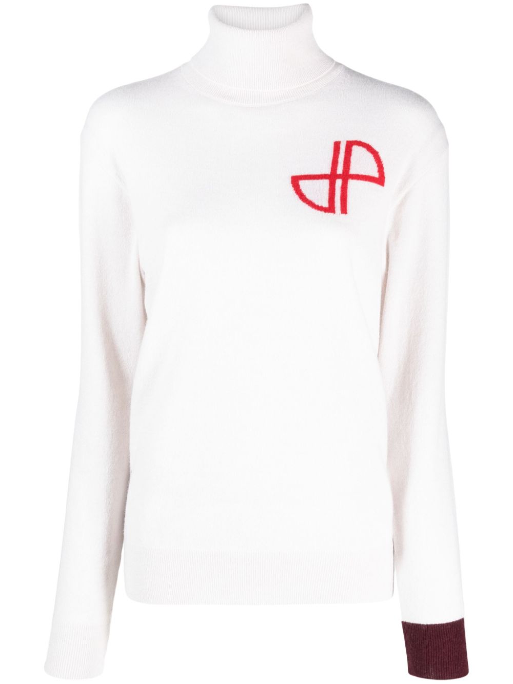 Merino-blend roll-neck jumper - Neutrals