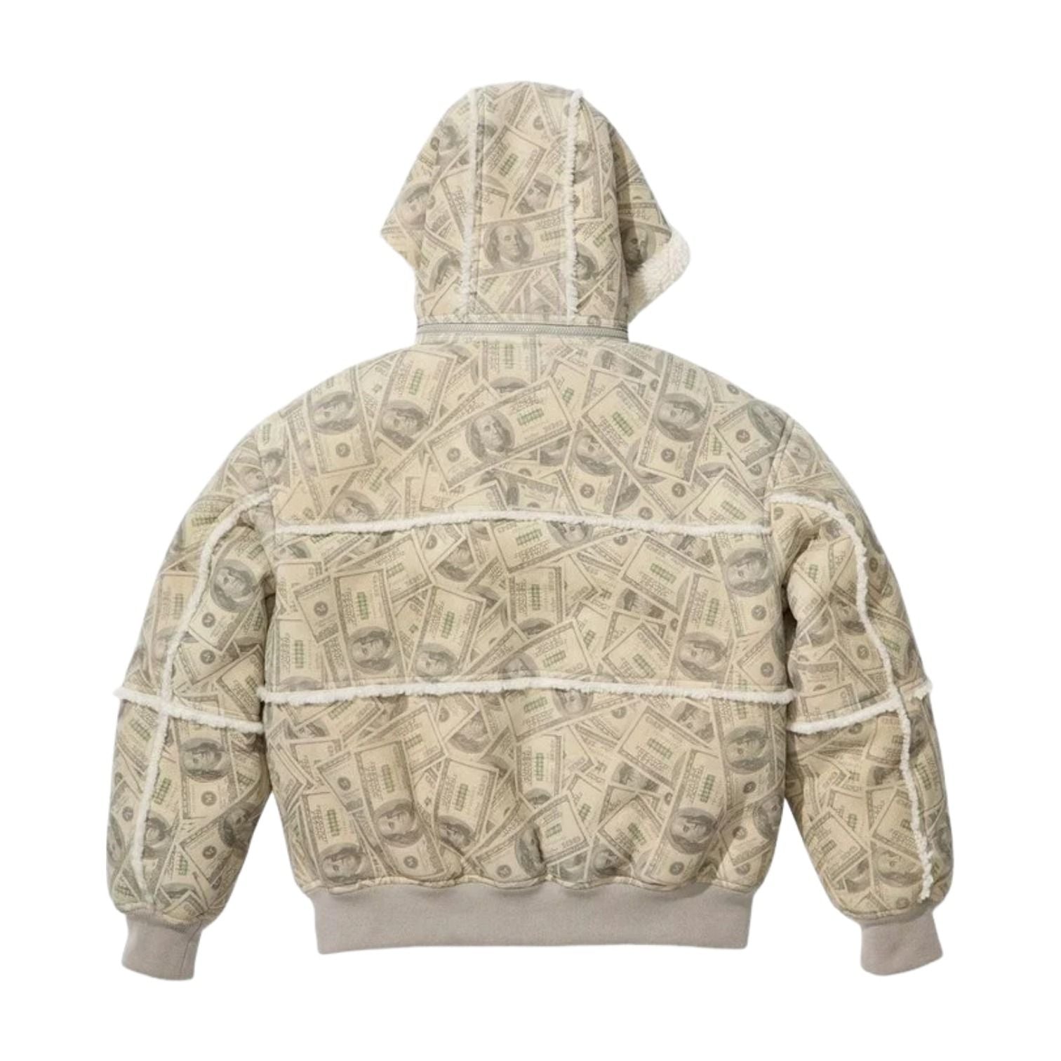 X MM6 Maison Margiela Hooded Shearling Bomber Jacket 'White'