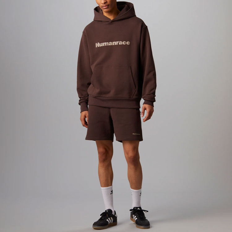X Pharrell Humanrace Logo Hoodie 'Brown'