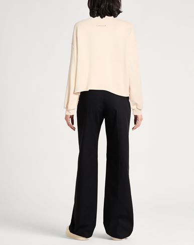 Crème Woman Sweatshirt Beige Size L Cotton, Elastane, Silk