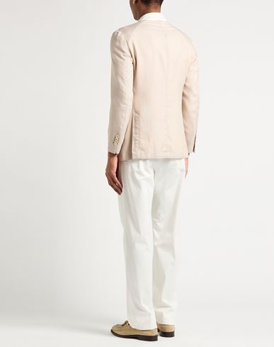 Man Blazer Beige Size 40 Tencel, Wool