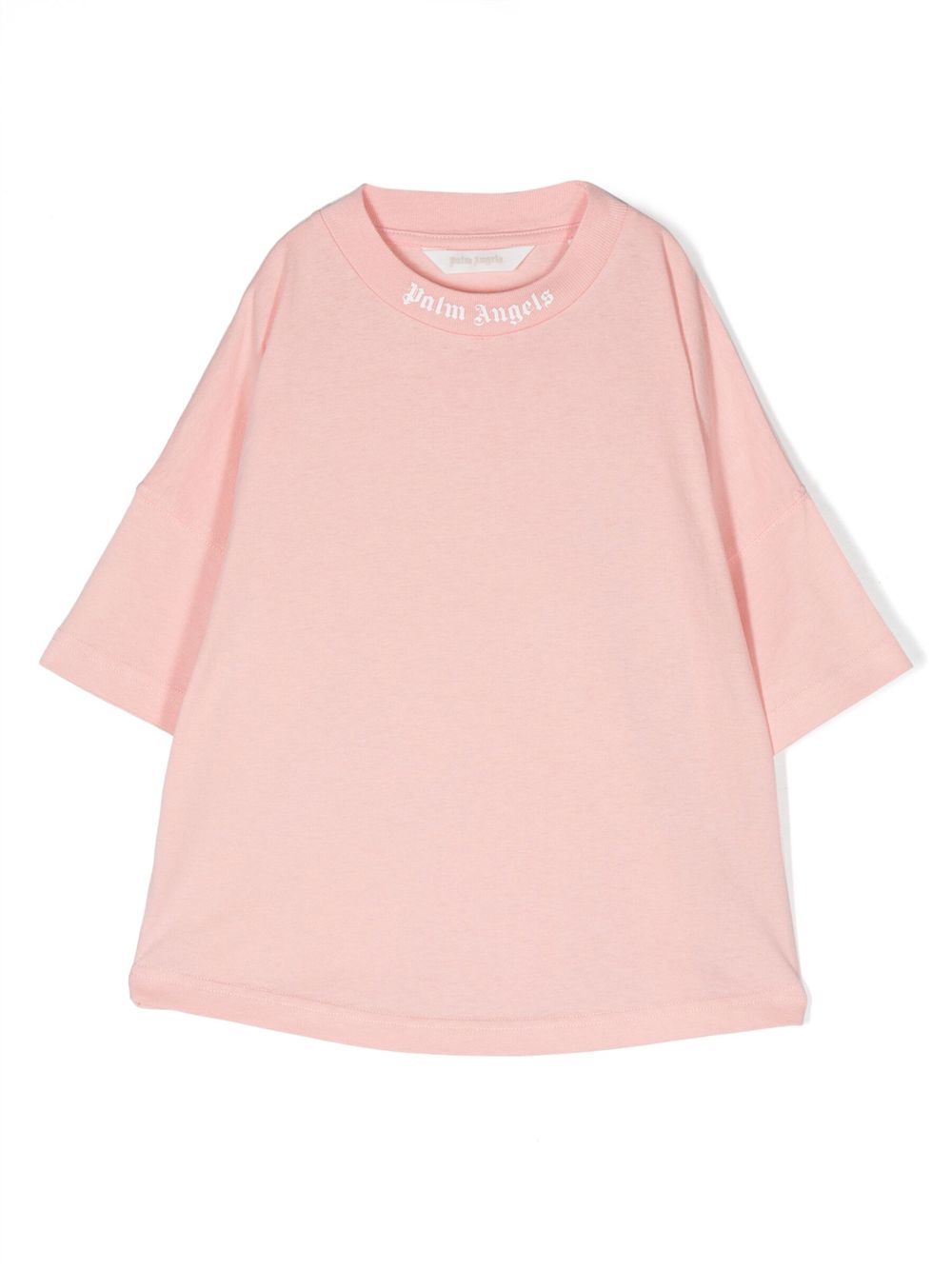 Logo-print organic cotton T-shirt - Pink
