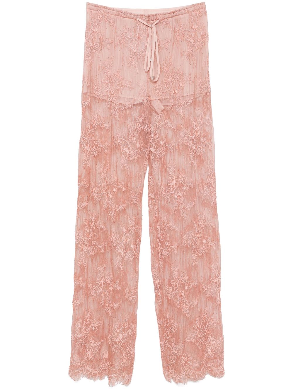 Blumarine lace trousers - Pink