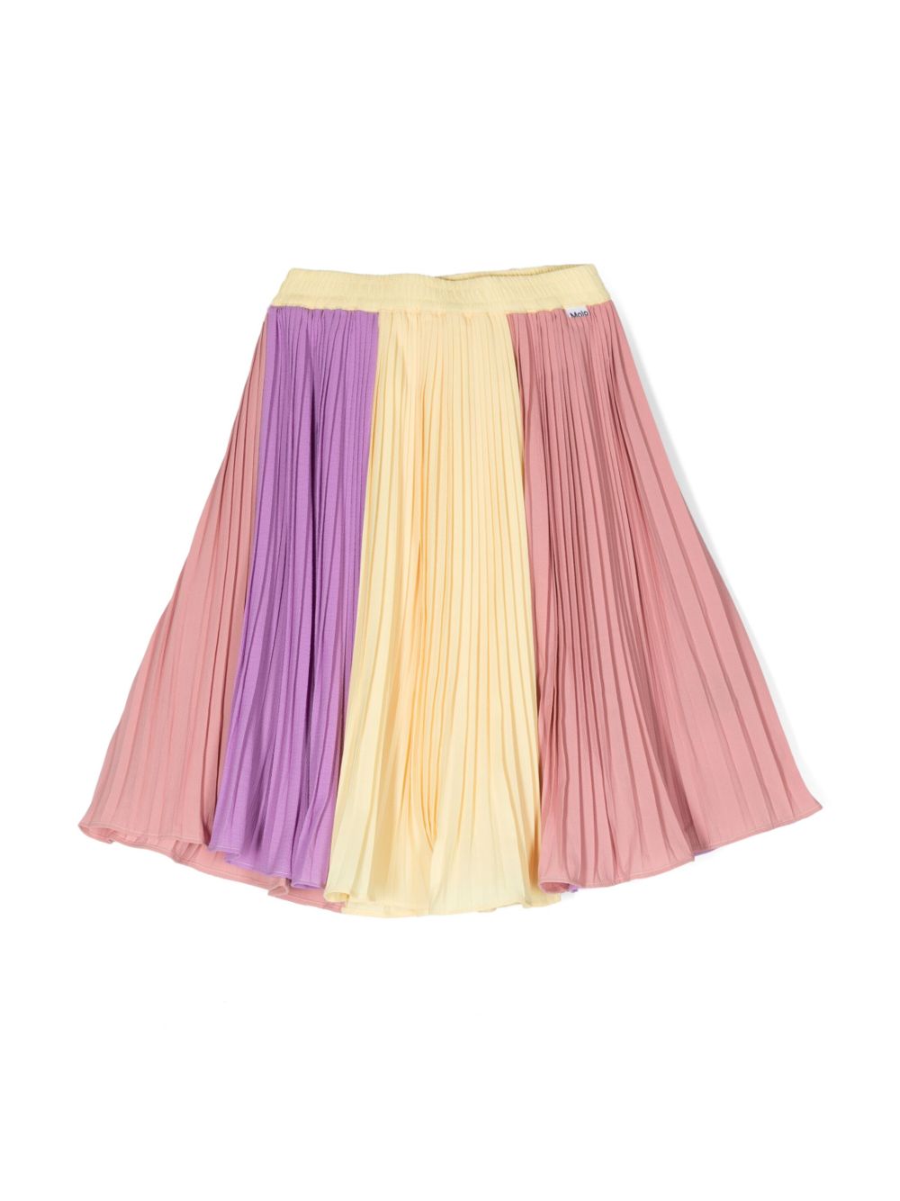 Bess colour-block pleated skirt - Pink