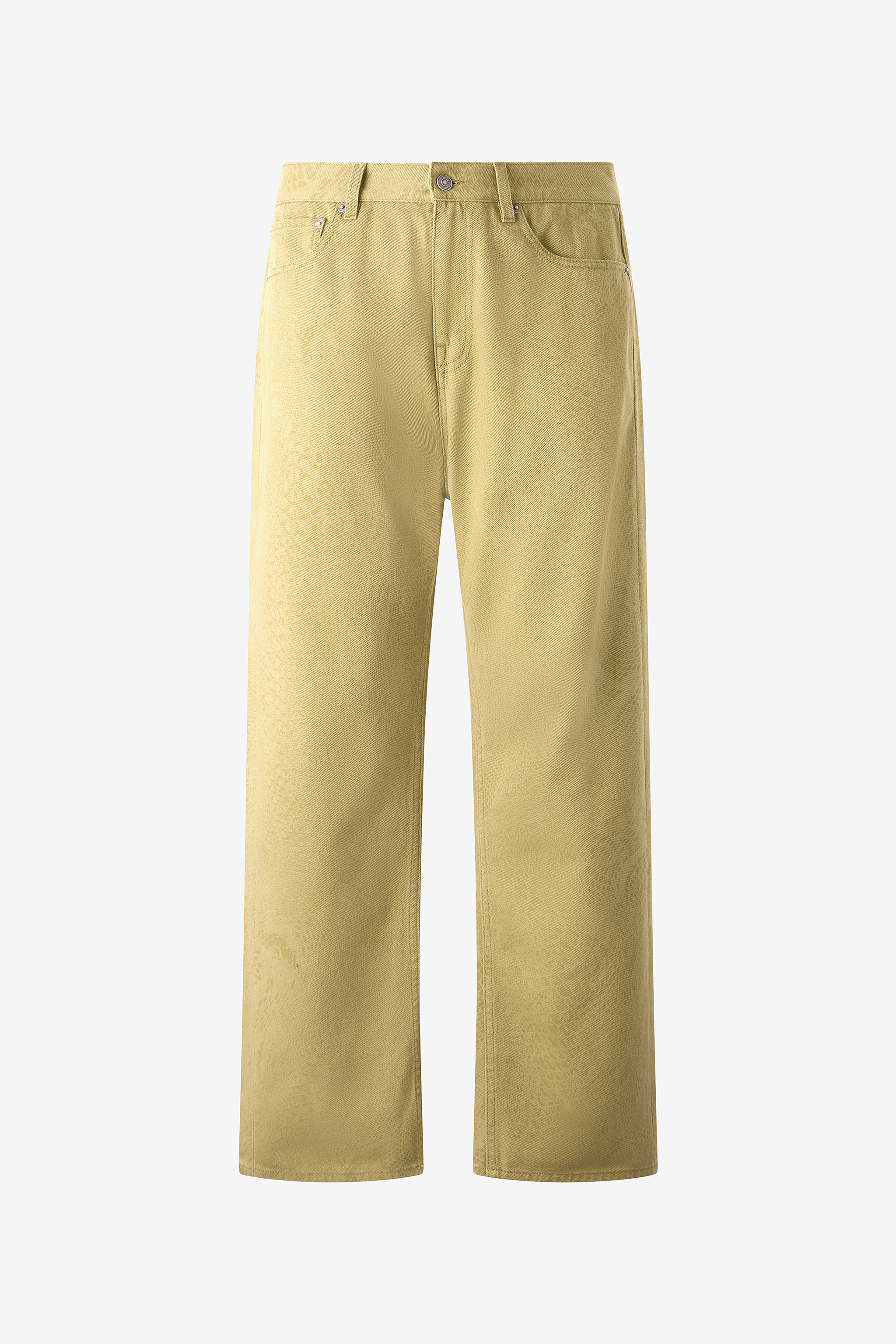 Python-print Five-pocket Pants