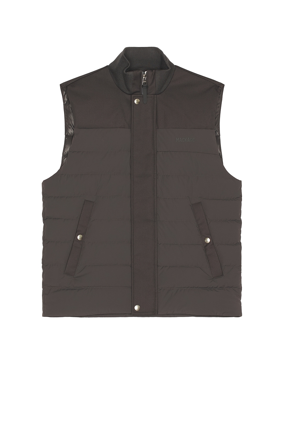 Mackage Brody Puffer Vest in Carbon - Grey. 44 also