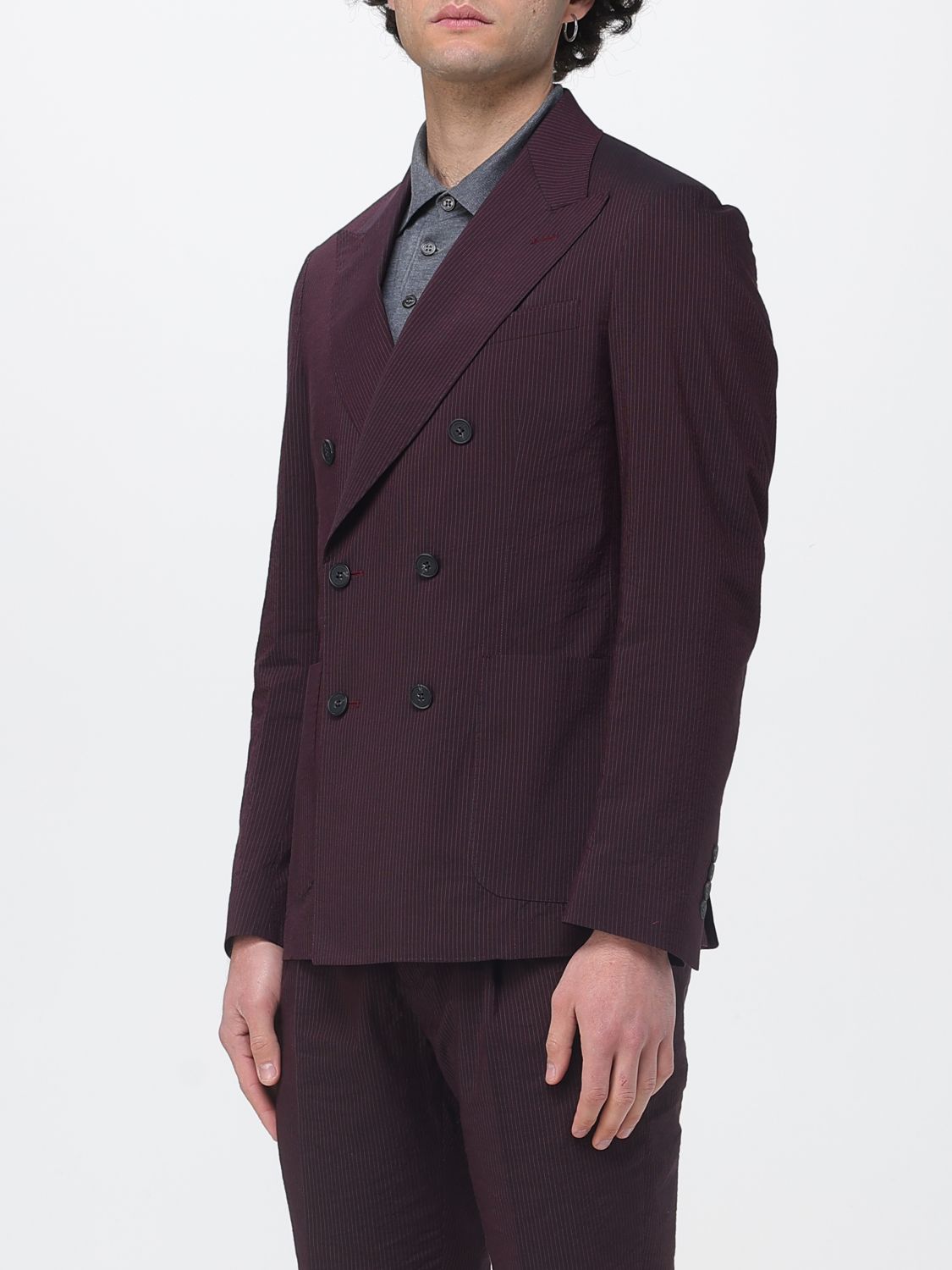 Jacket Men color Burgundy