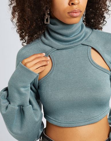 Knit Top Set Of 2 Woman Twin set Pastel blue Size L Viscose, Polyester, Polyamide