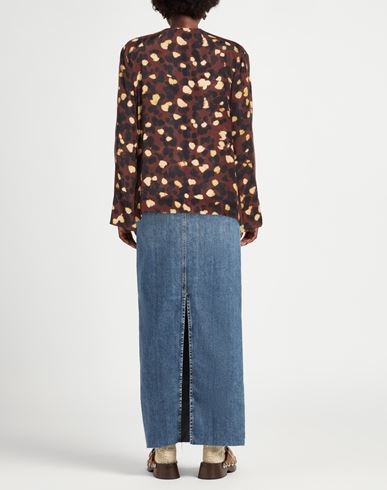 Woman Top Chocolate brown Size 6 Viscose