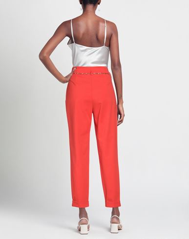 Woman Pants Orange Size S Cotton, Polyamide, Elastane