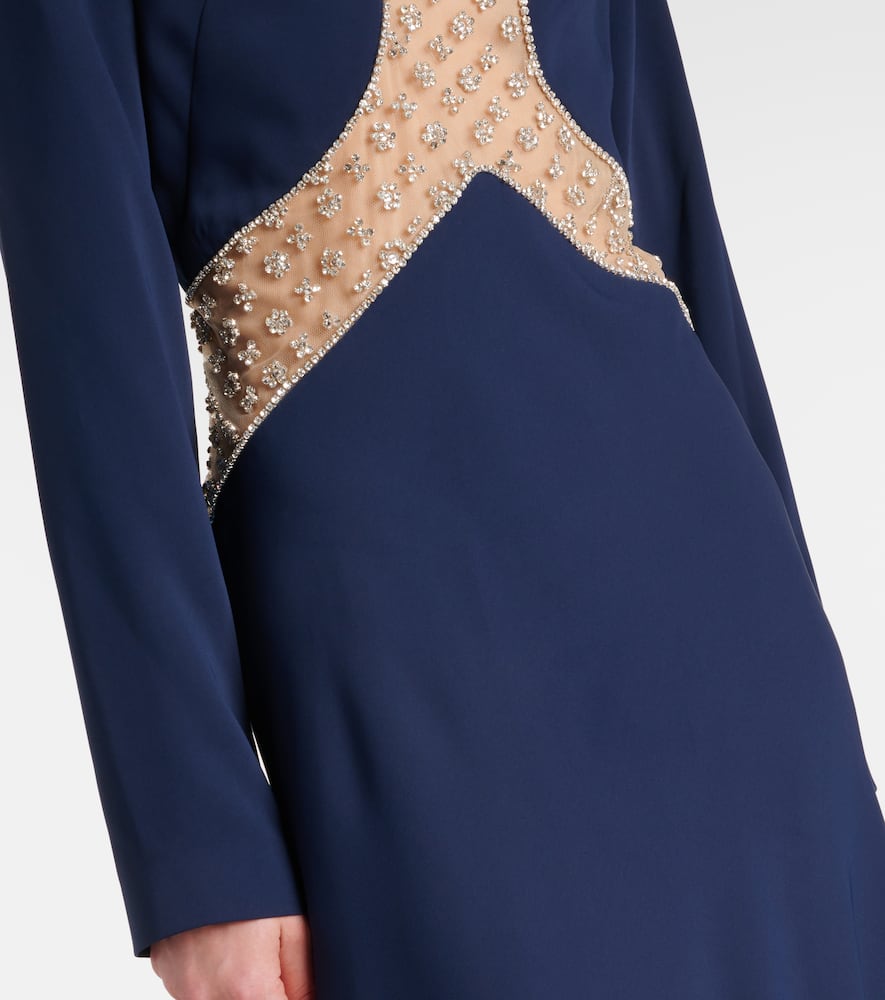Inara embellished cutout tulle gown