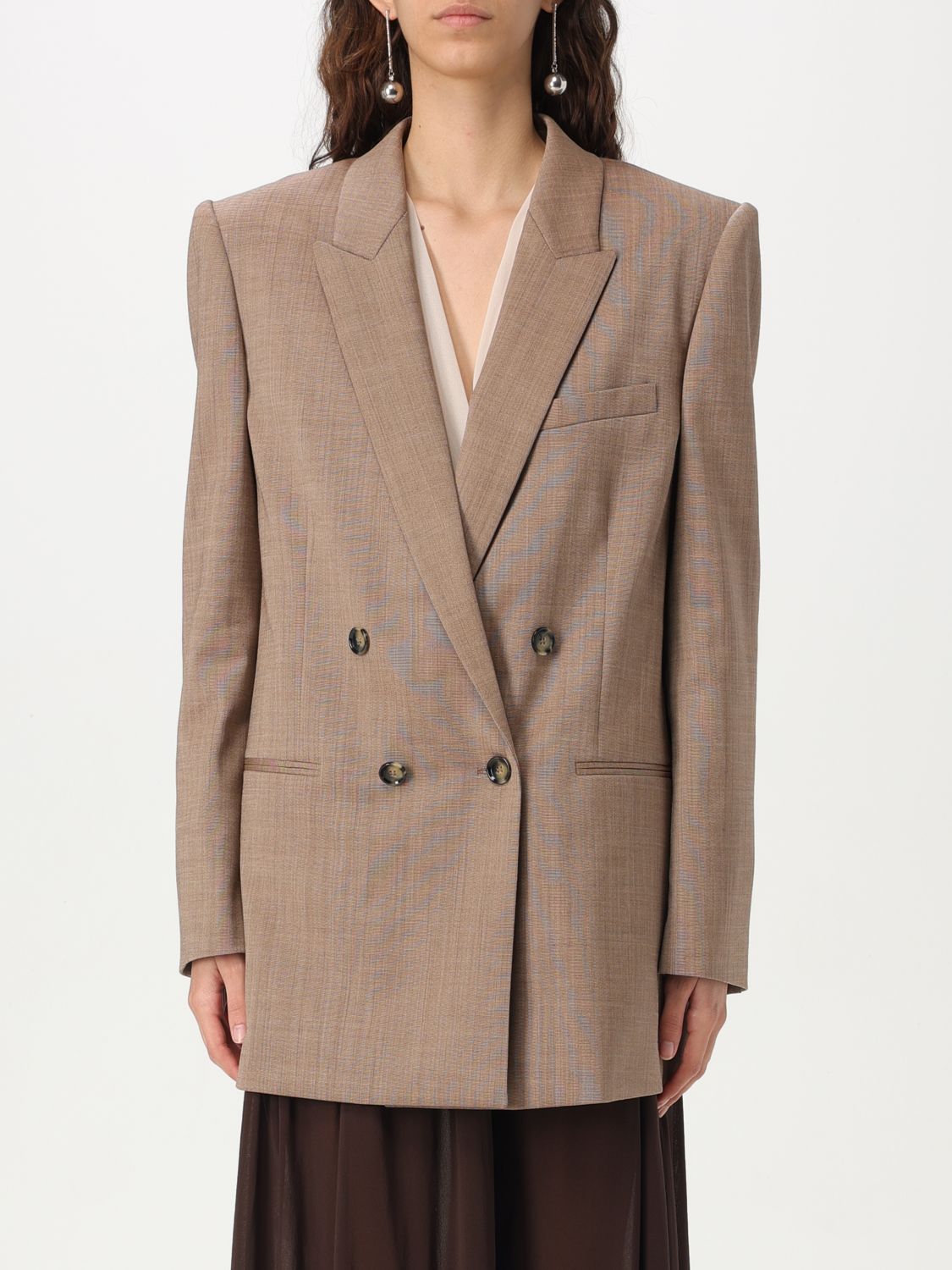 Blazer PHILOSOPHY DI LORENZO SERAFINI Woman color Beige