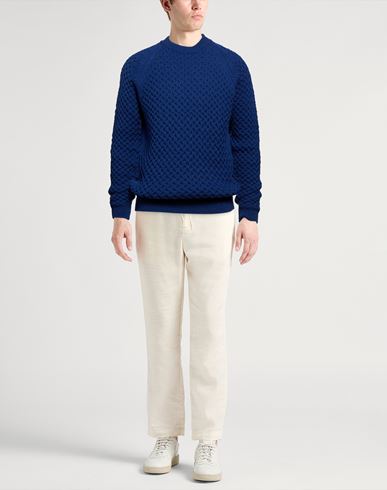 Man Sweater Bright blue Size XL Merino Wool