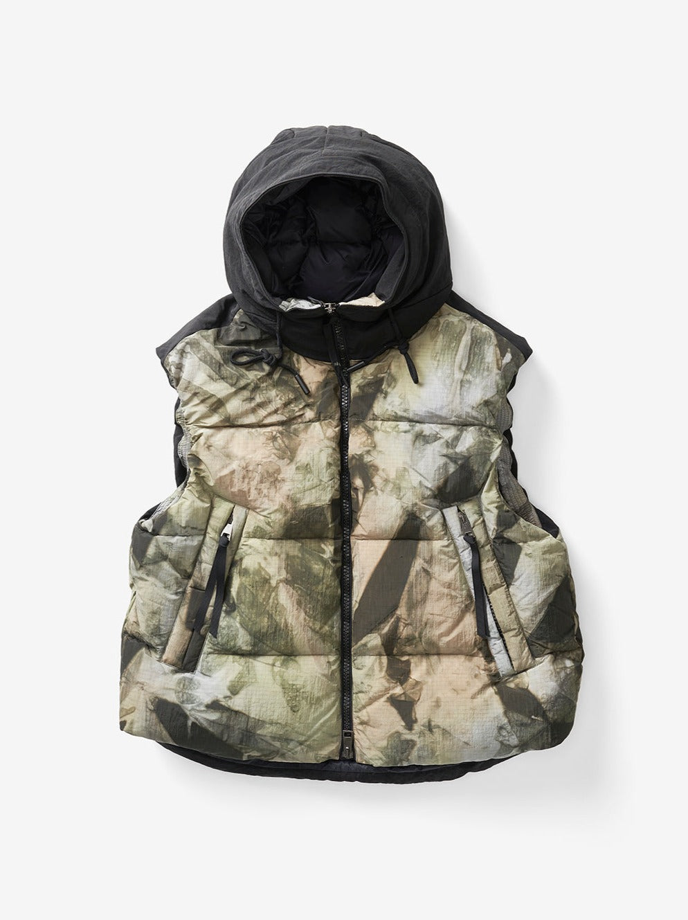 M Hooded Down Vest - Rekall Tie