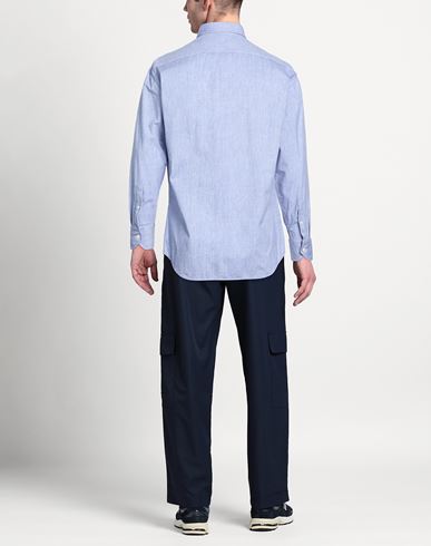 Man Shirt Light blue Size 16 Polyamide, Polyester, Elastane