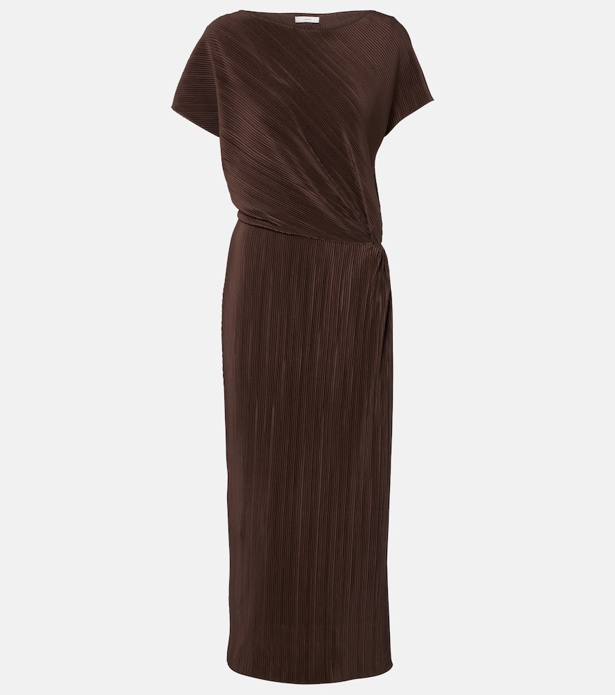 Pleated midi dress