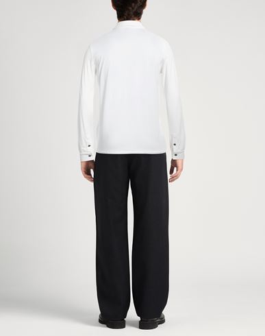 Man Shirt White Size 36 Cotton, Elastane