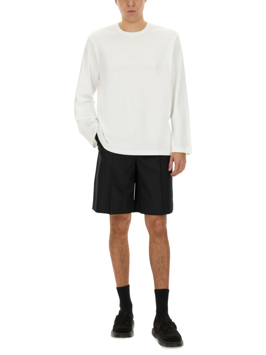 Logo-embroidered Long-sleeved T-shirt