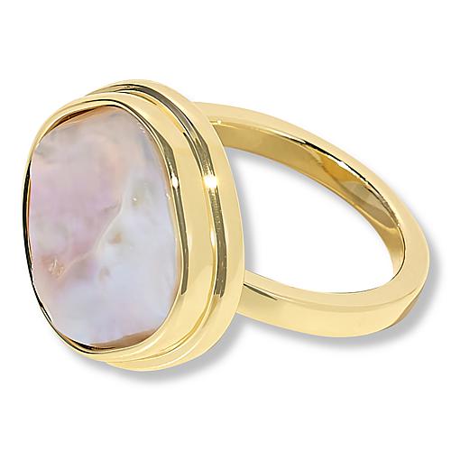Coralee Baroque Cultured Pearl Ring