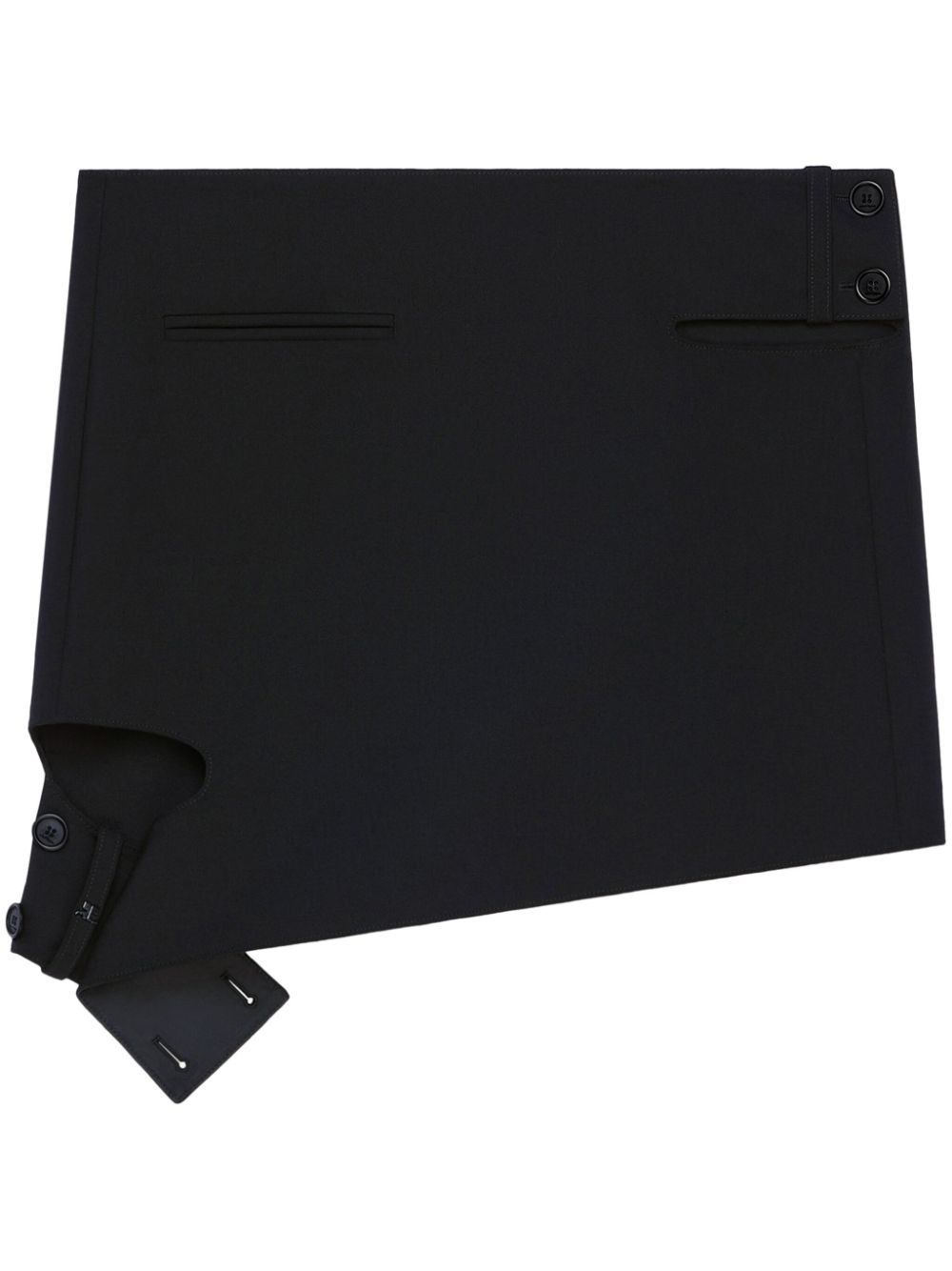 Cut-out mini skirt - Black