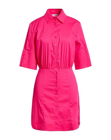 Woman Mini dress Fuchsia Size 4 Cotton, Polyamide, Elastane