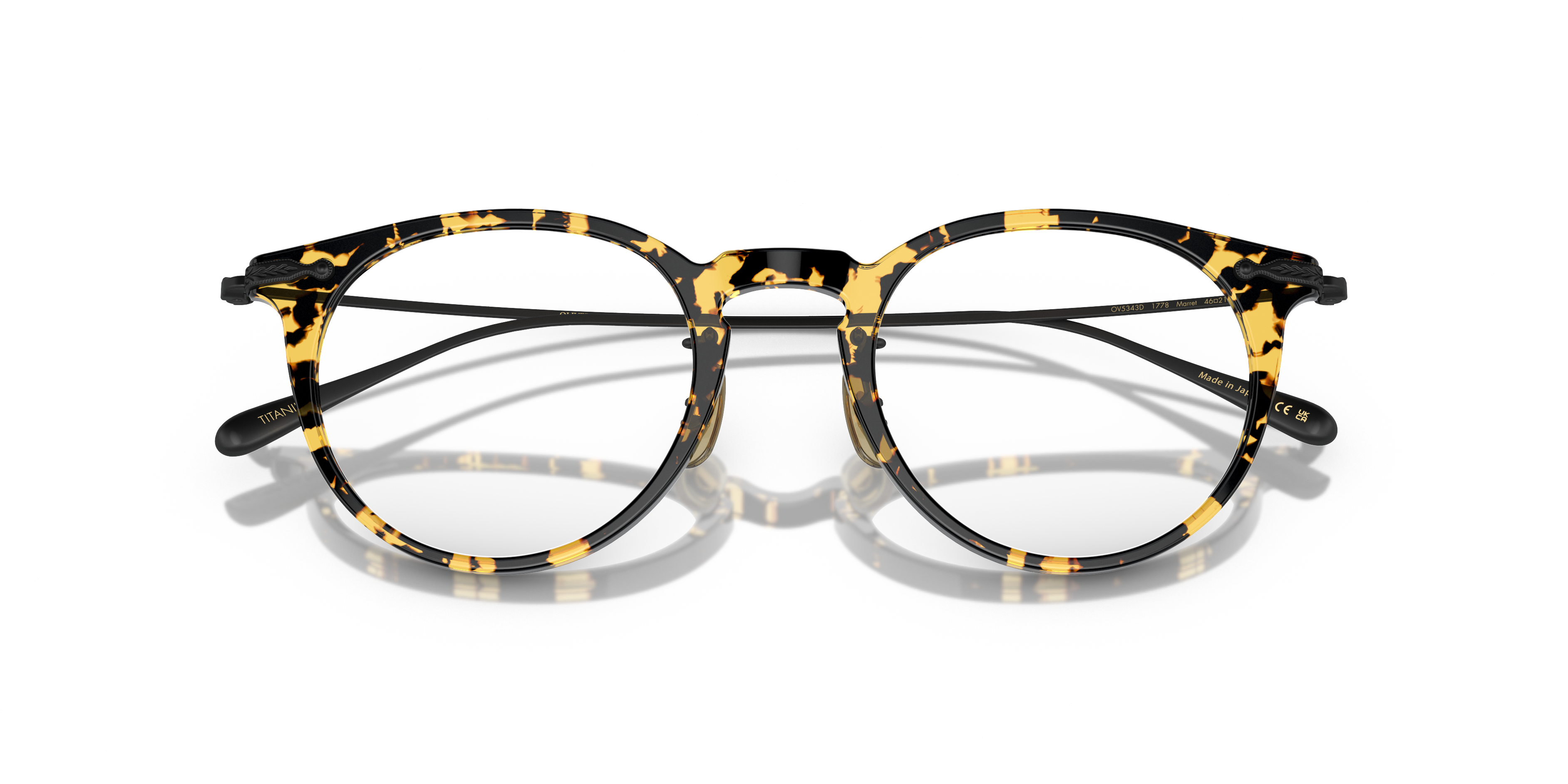 Oliver Peoples Unisex Oliver Peoples OV5343D MARRET 1778 Optische Fassungen Acetat Schildkröte Transparent Pantos Norma