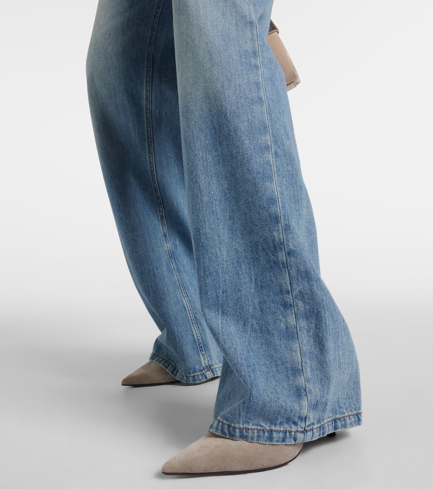 High-rise wide-leg jeans