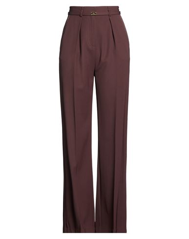 Woman Pants Chocolate brown Size 8 Virgin Wool