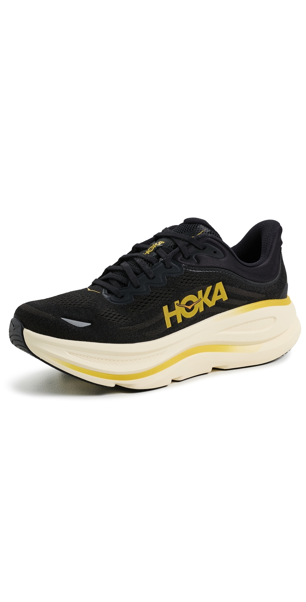 Bondi 9 Sneakers Carbon Black/Yellow Gold