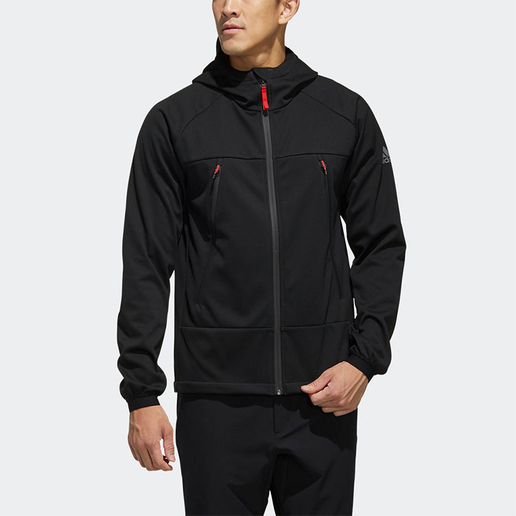 Softshell HO Outdoor Casual Sports Hooded Jacket Black