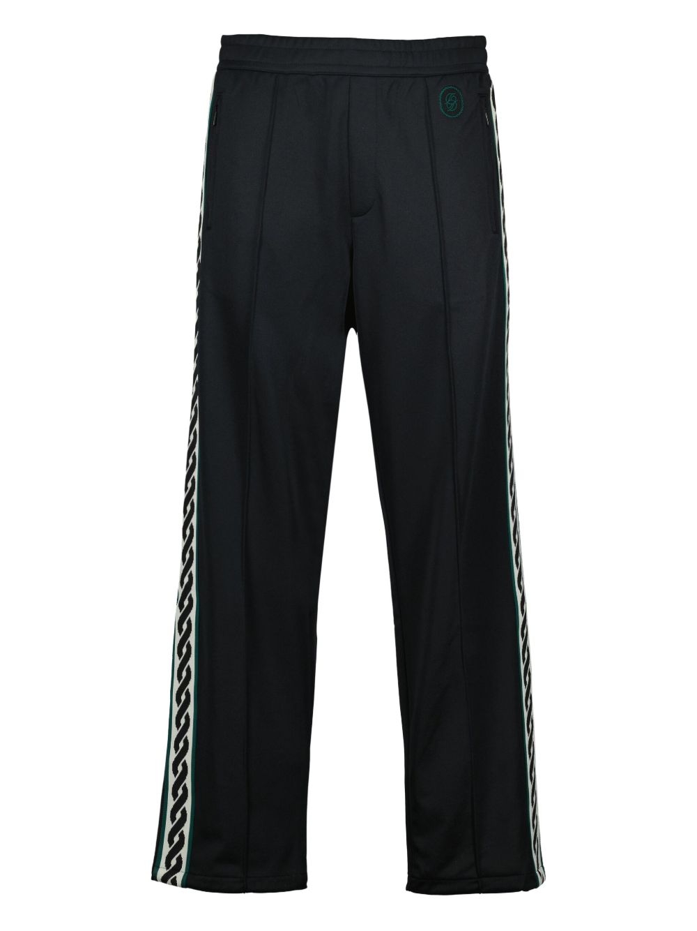 Drôle De Monsieur logo-embroidered track pants - Black