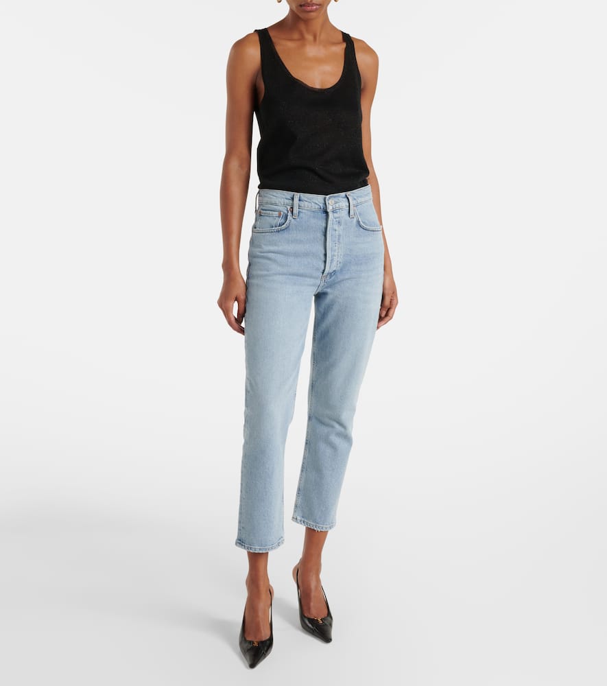 Riley high-rise straight jeans