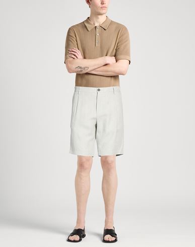 Platinum Man Shorts & Bermuda Shorts Light grey Size 31 Linen