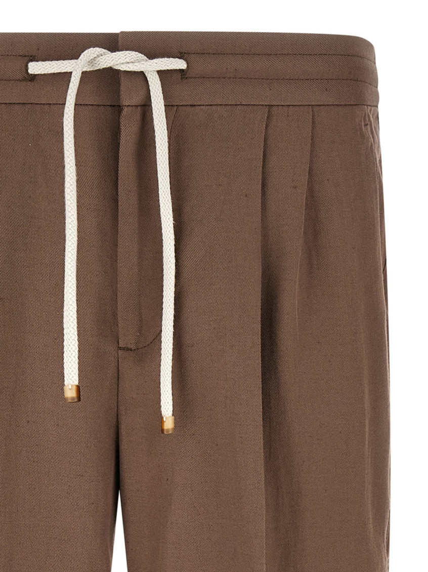 Drawstring Tapered Trousers
