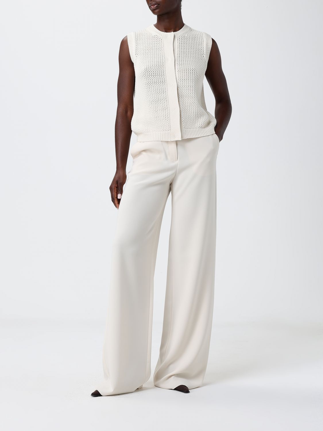 Waistcoat Woman color Ivory