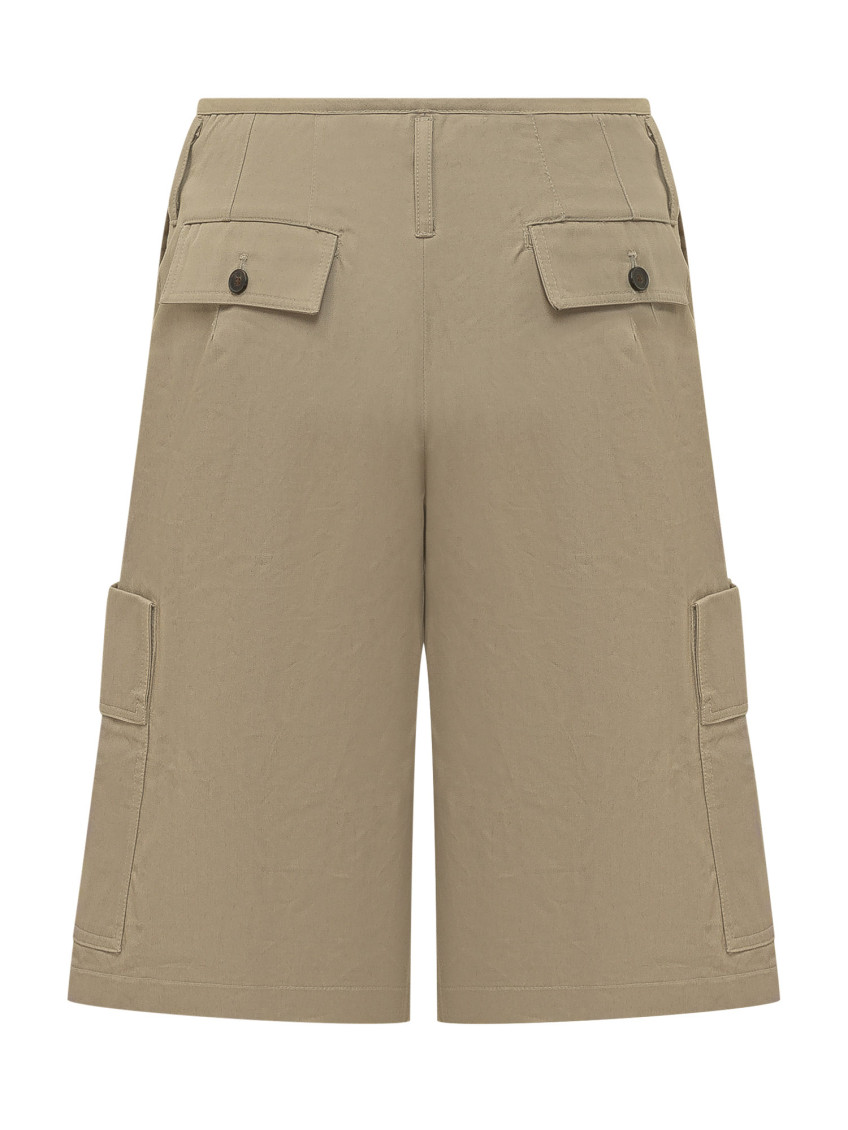 Green Solid Shorts